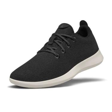 Imagem de Allbirds Tênis masculino de lã, tênis para uso diário, lavável na máquina, feito com materiais naturais, Preto verdadeiro (sola creme), 39