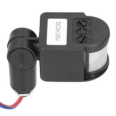Imagem de Lâmpadas de Projetor Solar Com Sensor de Movimento Interruptor Indutivo Infravermelho DC3V-30V Pequeno e Requintado Fácil de Instalar Adequado para Locais Públicos, como