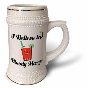 Imagem de 3dRose Caneca Believe In Bloody Marys-Stein, 510 g, 623 g, branca