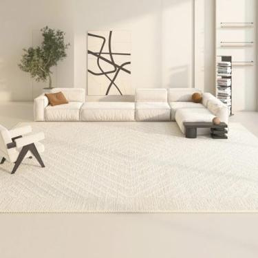 Imagem de Moda Decoração Sala de estar Tapete Quarto Casa Simples Tapete de Pelúcia Preto e Branco Linha Macia Tapete, SY832, QD, 160X200cm
