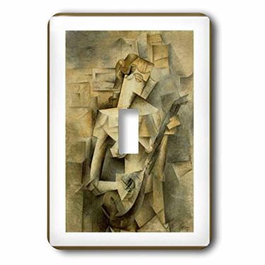 Imagem de 3D Rose lsp_57638_1 Picasso Pintura Menina com Mandolim 1917-Interruptor único