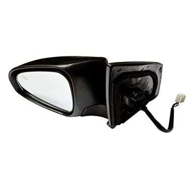 Imagem de LeleoCar TO1320295 Retrovisor do lado esquerdo do motorista retrovisor externo elétrico elétrico dobrável manual compatível com Toyota Corolla 2014-2019 Indicador de seta LH