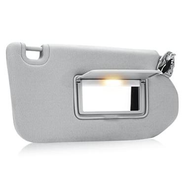 Imagem de Substituição de viseira solar do lado direito do passageiro cinza compatível com Nissan Pathfinder 2013-2018, Infiniti QX60 2014-2017, Infiniti JX35 2013 Substitui 96400-9PB0A