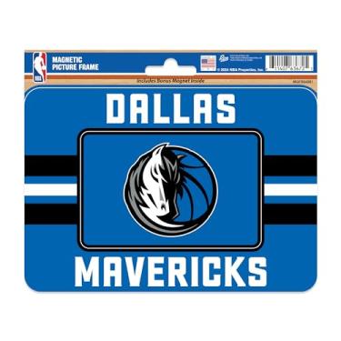 Imagem de Rico Industries Porta-retrato magnético NBA Basketball Dallas Mavericks Listras (12,7 cm x 17,1 cm) e conjunto magnético - Decoração de casa - churrasqueira, escritório, cozinha