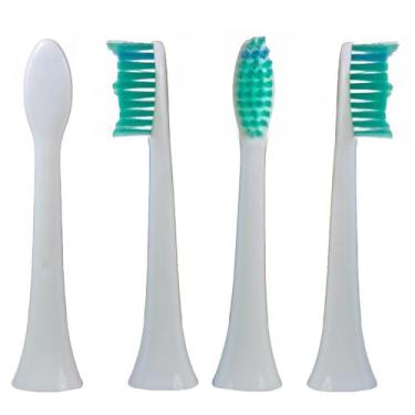 Imagem de Kit 4x Refil Compatível com Escova Dental Elétrica Colgate Philips Son
