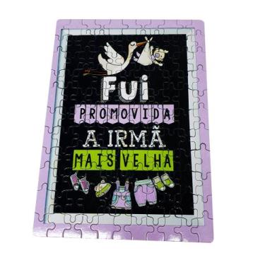 Imagem de Quebra-Cabeça Personalizado Fui Promovida a Irmã mais Velha - GMH Prod