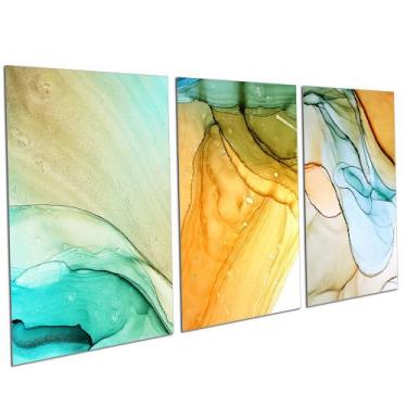 Imagem de Quadros Decorativos Abstrato Alco Sala Escritório Quarto Moderno Casal