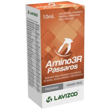 Imagem de Amino 3r Passáros Lavizoo 10ml Suplemento para Pássaros Aminostress