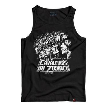 Imagem de Camiseta Regata Os Cavaleiros Do Zodíaco Anime Clássicos 90s - KING OF