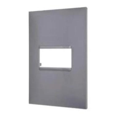 Imagem de Placa 4x2 Pial Plus(+)1 Posto(módulo) 618501cz Cinza - legrand