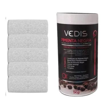 Imagem de Kit Gesso Atadura Polarfix + Creme Redutor Pimenta Negra Vedis - Vedis