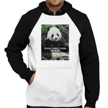 Imagem de Moletom Panda Fuck Racism! - Foca na Moda, Branco, Preto, P