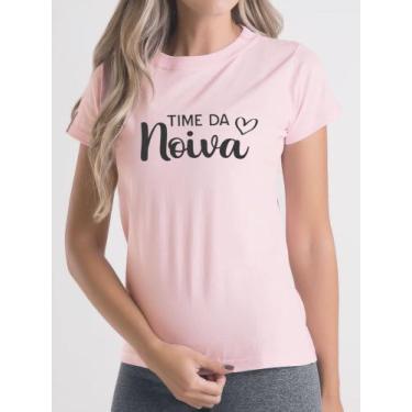 Imagem de camiseta baby look Time da noiva camisa feminina camisamento - Lançame