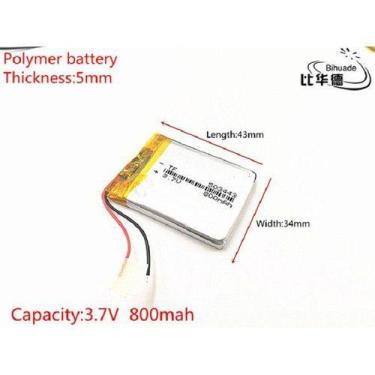 Imagem de (2pcs) Bateria 3,7v 5x22x48 Com 600mah E 5x34x43 Tem 850mah - KMIG