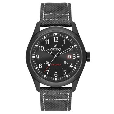 Imagem de Relógio Masculino Orient Solartech Preto mostrador analógico preto Mpsn1003 P2pb