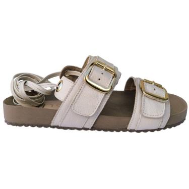 Imagem de Sandália Feminina Gladiadora Tira de Couro Ajustável Festas