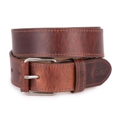 Imagem de Cinto Correia Masculino Couro Legitimo Casual 4cm Largura - ELLO GRIFF