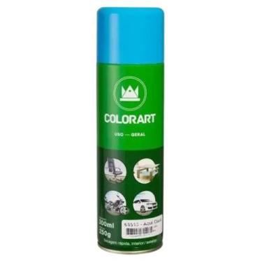 Imagem de Tinta Spray Colorart Uso Geral Cor Azul Claro Secagem Rápida Interior 