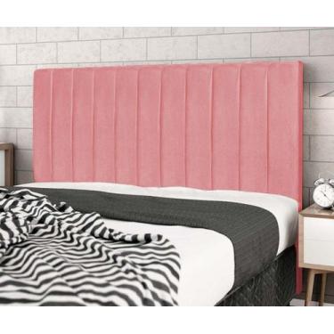 Imagem de Cabeceira Estofada Box Solteiro Encosto Para Cama Corola 94x126 Rosa -
