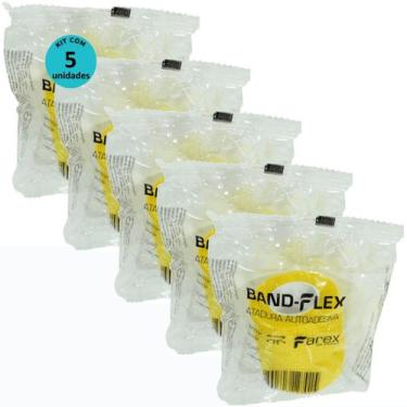 Imagem de Atadura 5cm Amarela Band-FlexAutoadesiva Para Animais Farex Kit Com 5