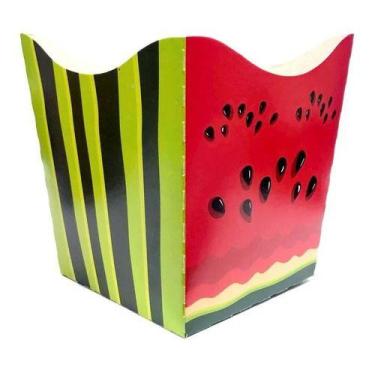 Imagem de 10 Cachepot De Papel Para Festa Doce Decoração Tema Melancia - Nc Toys