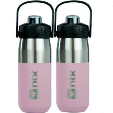 Imagem de Kit 2 Garrafa Térmica 750ml Ntk Tampa Inteligente Bebida Fria 24hs - N