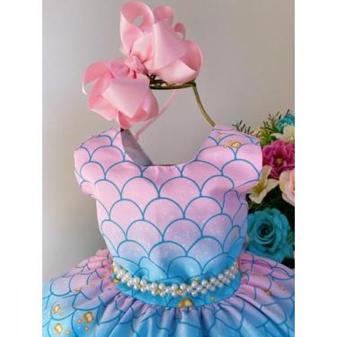 Imagem de Vestido Infantil Tay Day Sereia Princesa Luxo Festa - vila lele, 12