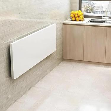 Imagem de Mesa Dobrável de Parede Retrátil 80cm x 30cm Cozinha Sala Quarto Escritório Compacta