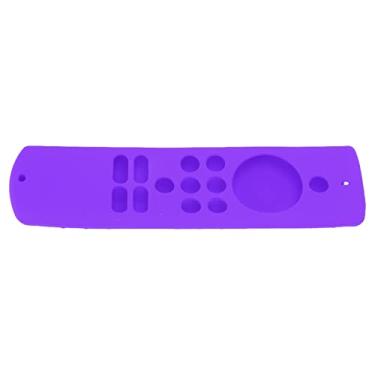 Imagem de Luva Remota Protetora à Prova de Choque Macia de Silicone Com Cordão para Fire TV Stick Lite (Conjunto Roxo)