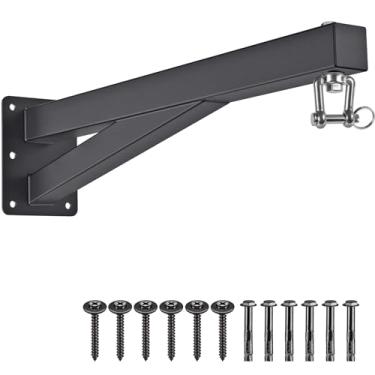 Imagem de SELEWARE Suporte de parede pesado para saco de pancadas de 60 cm de comprimento com suporte giratório de 360° para academia, boxe interno e externo, muay thai e treinamento de MMA