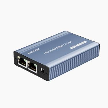 Imagem de Divisor Ethernet Gigabit POE 1 a 3 de alta velocidade, divisor de rede de Internet Arvitek 1000Mbps 1 em 3 saídas, divisor LAN de 3 portas POE Switch para câmera, Plug & Play, fonte de alimentação POE