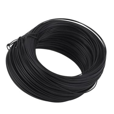 Imagem de Reforço do Fio Galvanizado de Aço do Laço Barra do PVC Corte Flexível Forte para Diversas Aplicações Dentro de Casa Ao Ar Livre (BLACK)