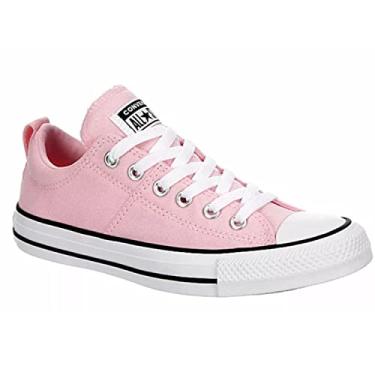 Imagem de Converse T nis unissex Chuck Taylor All Star MidHigh com cadar o - Madison Ox - Sunrise Pink, Madison Ox - Nascer do sol, rosa, 11 Women/9 Men