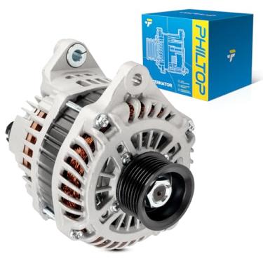 Imagem de PHILTOP Alternador compatível com Q50 14-15 3,7L, G37 08-10, G35 07-08, EX35 08-10, 350Z 07-09, 370-Z 09-10, FX35 09-10, Q70 14-19 3,7L Substituir 113400 Polia N 12V 150Amp CW S7 7-Groove