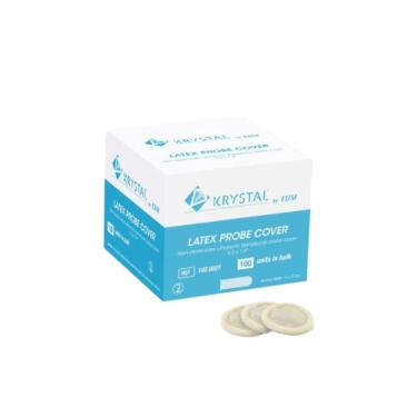 Imagem de Tampa Da Sonda de Ultrassom de Látex Krystal Endocavity - 1,5 X 7,9 Pol. - 100/Caixa A Granel