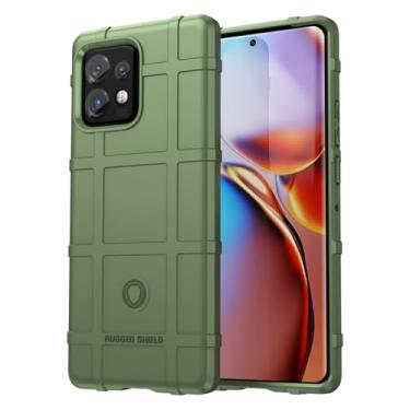 Imagem de Zoeirc Capa para Motorola Edge+ 2023/para Moto Edge 40 Pro/X40 Pro XT2301-5 Capa de TPU resistente de grau militar e proteção de lente de câmera para celular para Motorola Edge Plus 2023 verde