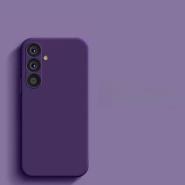 Imagem de Para Samsung A55 A54 5G Capas de telefone de silicone líquido para Samsung Galaxy A55 A54 A 55 5G S24 Ultra Plus Capa macia, violeta, para Galaxy S24 Ultra