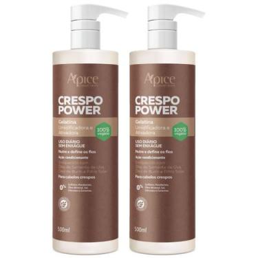 Imagem de Kit 2 Gelatina Ativadora Apse Apice Crespo Power Umidificadora Cabelo 