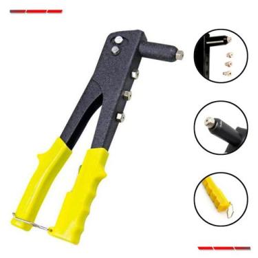 Imagem de Rebitadeira Rebitador Manual 4 Bicos Alicate Profissional - NEWDAY