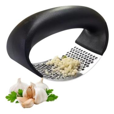 Imagem de Amassador de Alho Manual em Inox - Trituração e Espremimento - VLPECOM