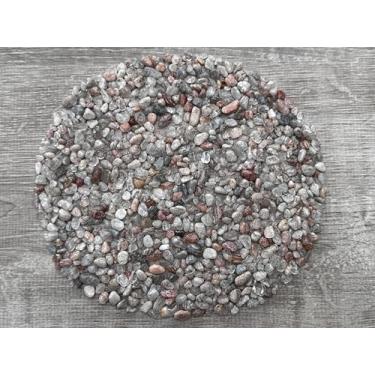 Imagem de Lote de 59 ml lascas de pedras preciosas semiroladas naturais, mini cristais triturados, lascas de cristal não perfuradas (Mil camadas)