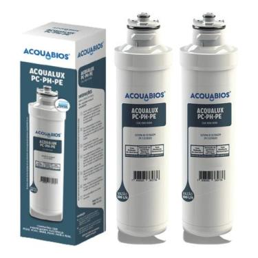 Imagem de 2 Refil Filtro Acquabios Compatível Com Electrolux Pc41b Pc41x Ph41b P