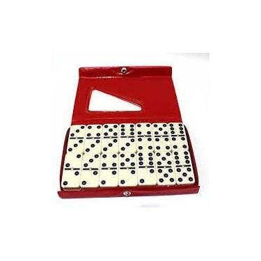 Imagem de JOGO DE Dominó Profissional De Osso Estojo Com 28 Peças