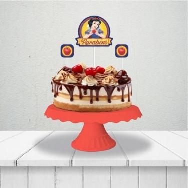 Imagem de Topo de bolo festa Branca de Neve Decoração Aniversário - Piffer