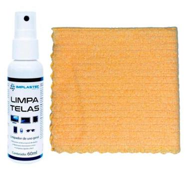 Imagem de Kit Limpa E Desengordura Telas Celular Tv Notebook Gps Cor: Laranja Pa