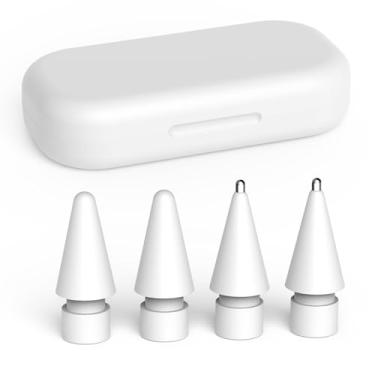Imagem de Selouj Pontas de substituição para Apple Pencil, pontas de lápis de substituição mistas para resistência ao desgaste, controle preciso, compatível com Apple Pencil Pro/2ª/1ª geração/USB-C, perfeita