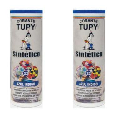 Imagem de Corante Tupy Sintético P/ Tingir Botões , Zíper  2 Unidades, Azul Indi