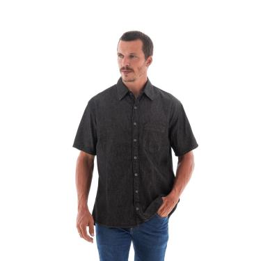 Imagem de Camisa Jeans Masculina Arauto Manga Curta