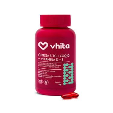 Imagem de Vhita Suplemento com Omega 3 1000mg, Coenzima Q10 e Vitamina D, 60 Cápsulas