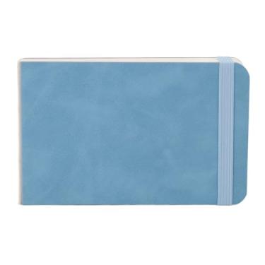 Imagem de 30 Folha Aquarela Sketchbook 300GSM Portátil Aquarela Papel Viagem Diário Livro Jornal Capa Dura Artistas Papel Almofadas (BLUE)